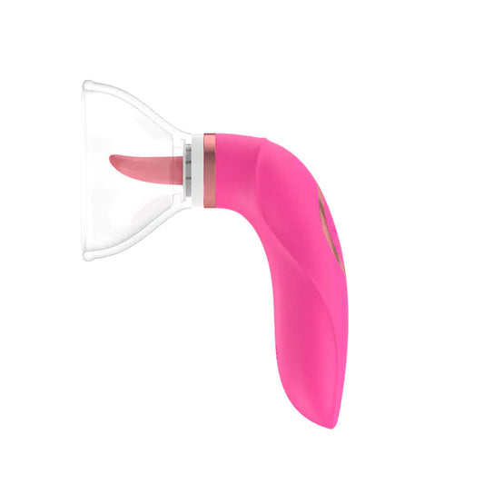 Estimulador Oral Vibratorio de Lengua de Silicona Suave para Mujeres